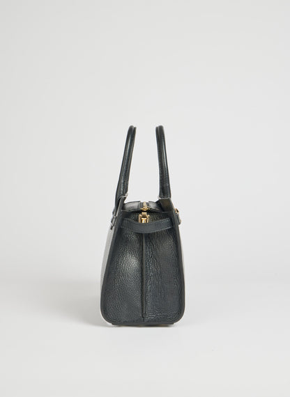 Borsa Grace in pelle Togo Nera