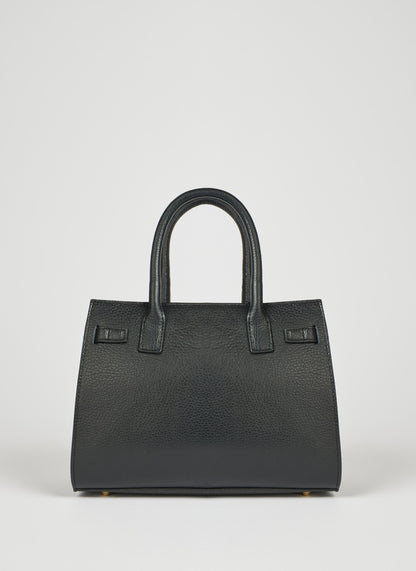 Borsa Grace in pelle Togo Nera