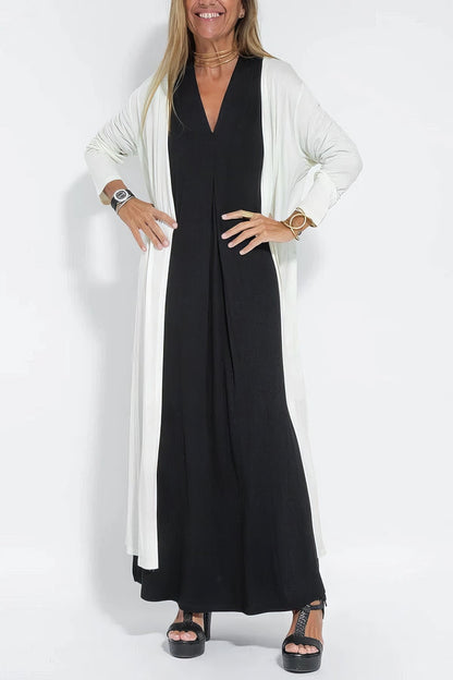 ELISE | Vestito Lungo Elegante con Cardigan Abbinato in Omaggio